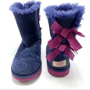 UGG Bailey Bow Sheepskin lined suede boots